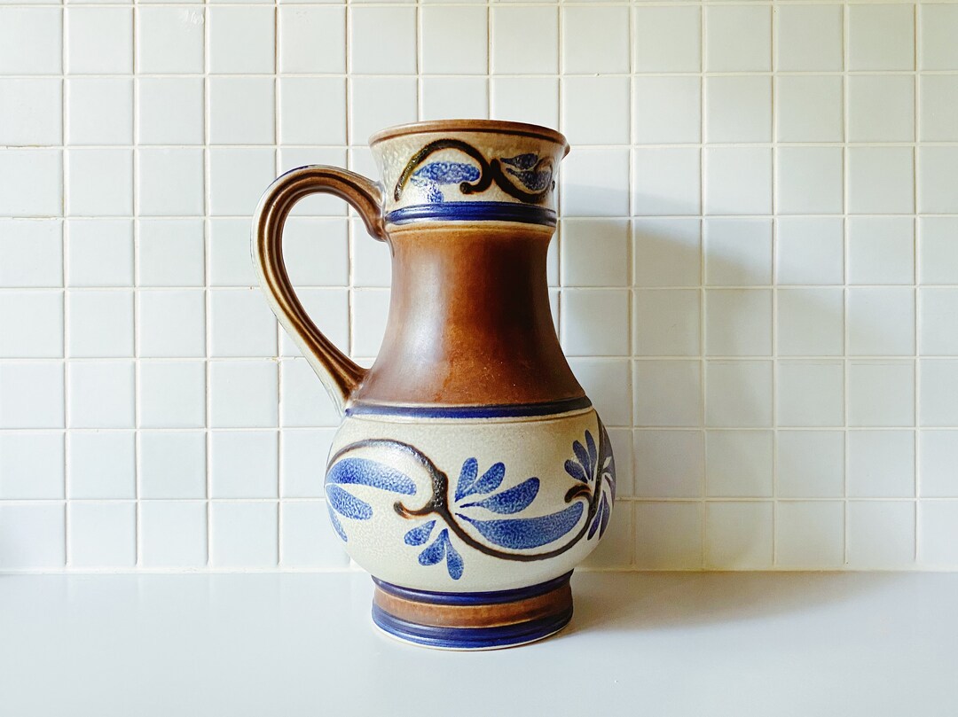Vintage Ceramic Jug / Floor Vase by Übelacker Keramik, West Germany Fat