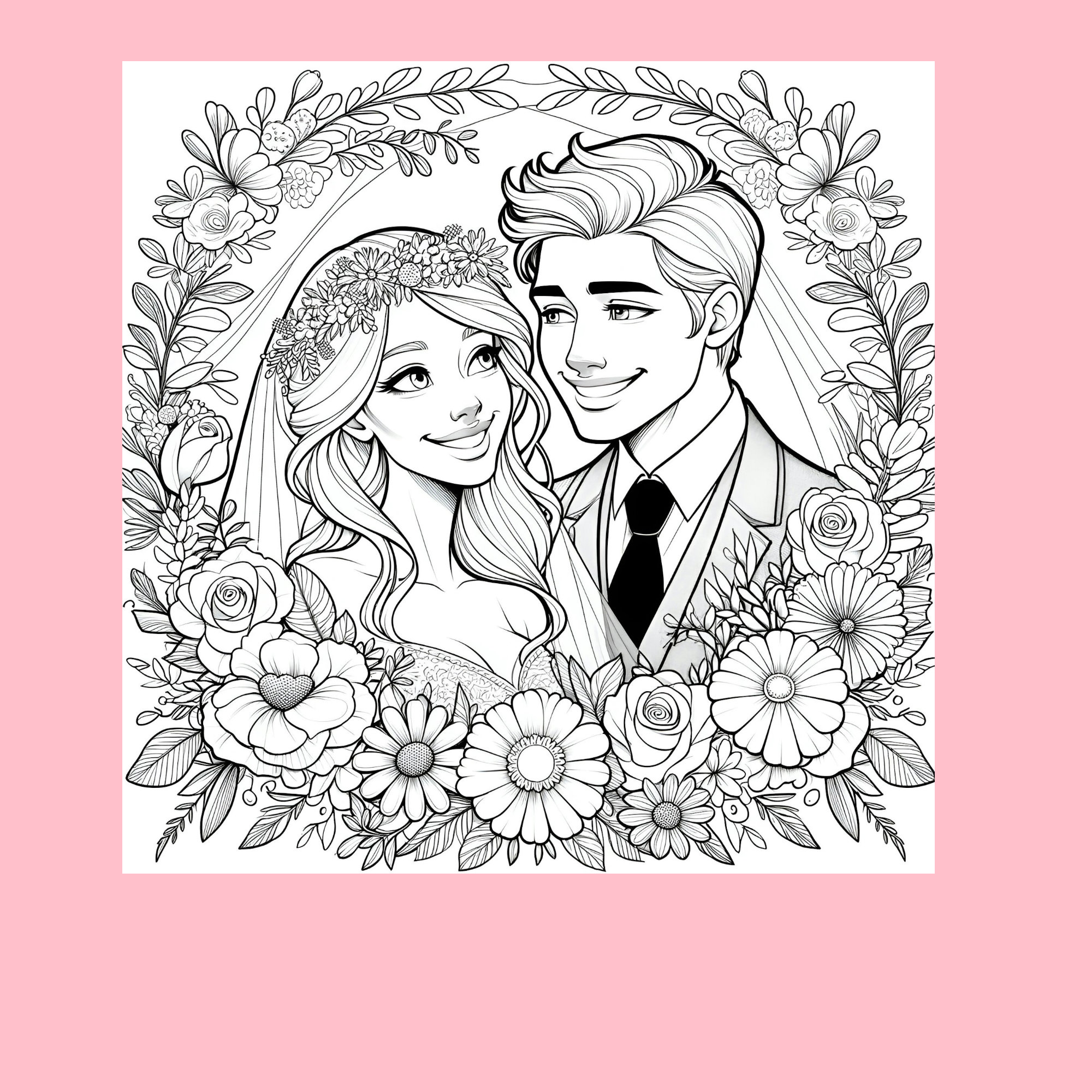 Free Printable Adult Wedding Coloring Pages