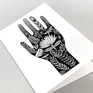 Carte de voeux folklorique main image 2