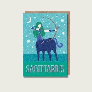 Carte de voeux du signe astrologique du Sagittaire, Art astrologique