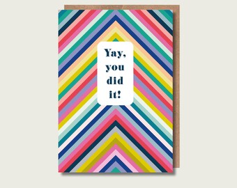 Yay, you did it! celebration card