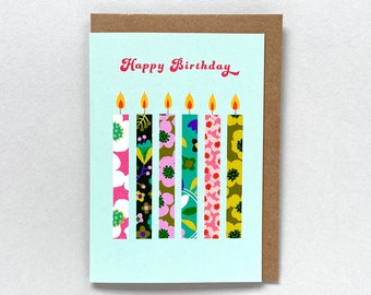 Birthday candles card