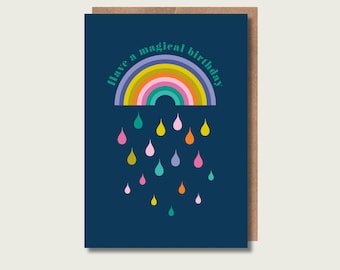Magical Rainbow Birthday Card