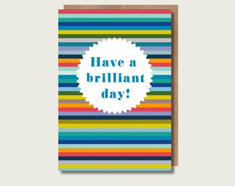 Brilliant Day Stripes Card