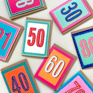 Carte Joyeux 21e anniversaire image 4