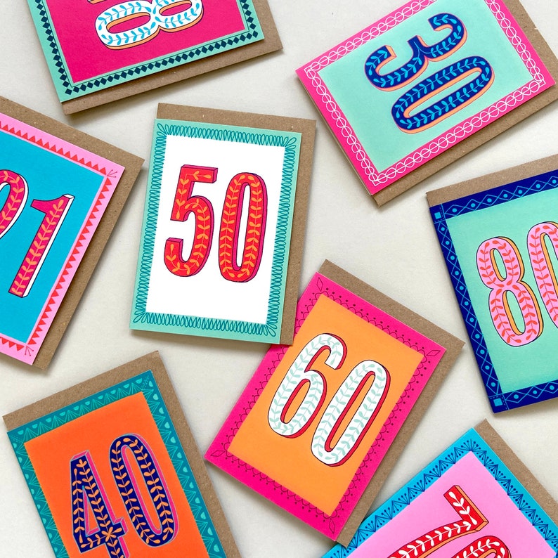 Carte Joyeux 21e anniversaire image 4