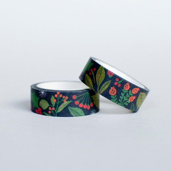 CHRISTMAS TAPE - ditsy foliage washi tape