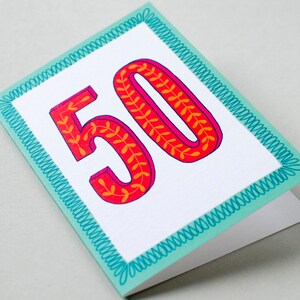 Carte joyeux 50e anniversaire image 2