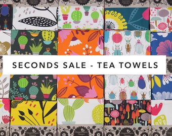 TEA TOWELS - seconds sale! Over 40% off