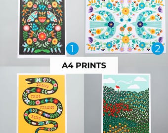 SECONDS SALE - A4 prints 45% off usual price