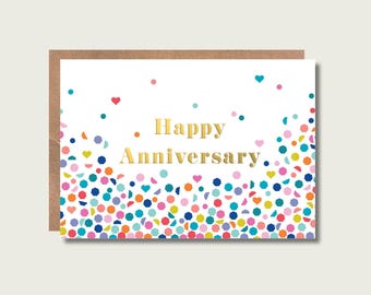 Anniversary celebration card
