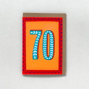 Happy 70th Birthday Card image 1
