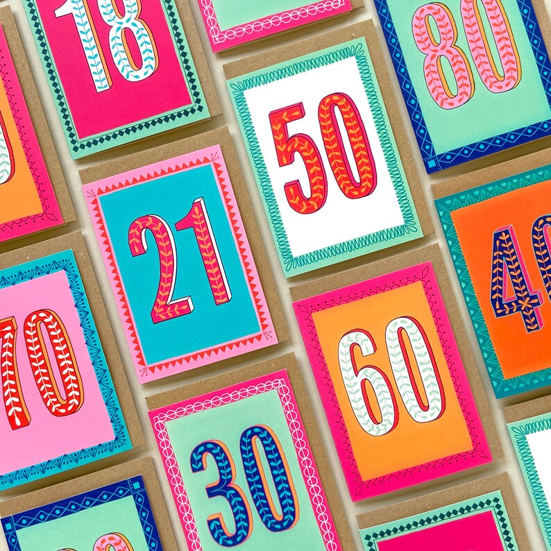 Carte Joyeux 21e anniversaire image 3