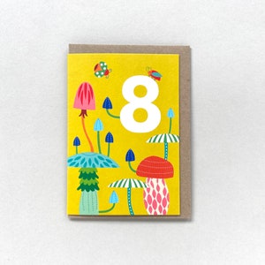 Carte de voeux originale pour un 8e anniversaire
