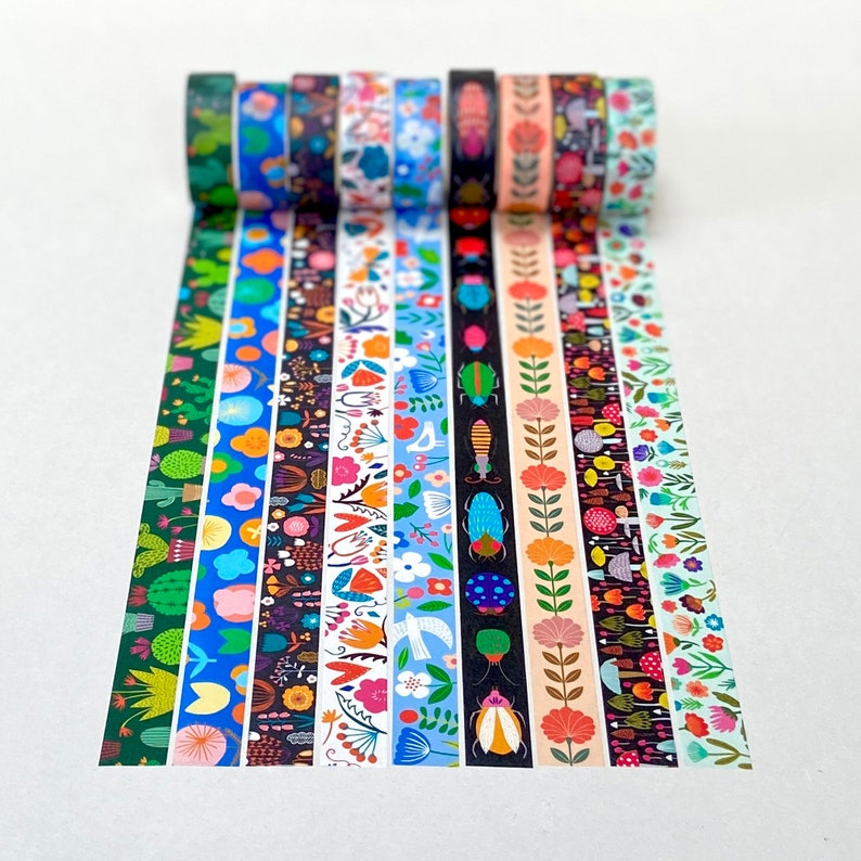 WASHI TAPE bundle 8 rolls image 8