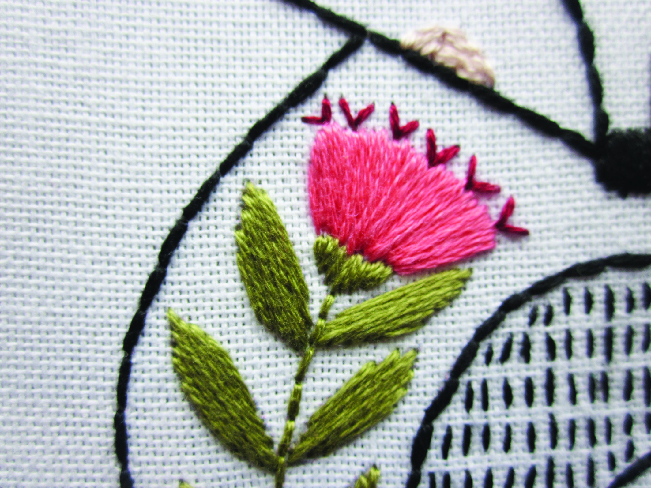 Embroidery craft kit fox design Etsy