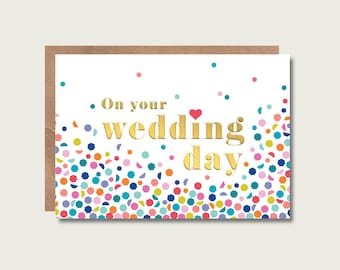On Your Wedding Day celebration card