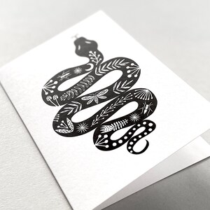 Carte folklorique serpent, Année du serpent image 2