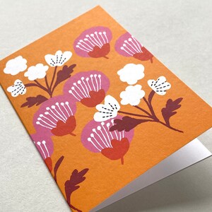 Carte de fleurs roses image 2