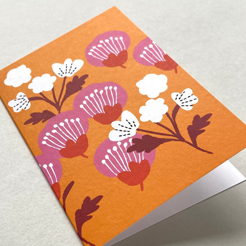 Carte de fleurs roses image 2