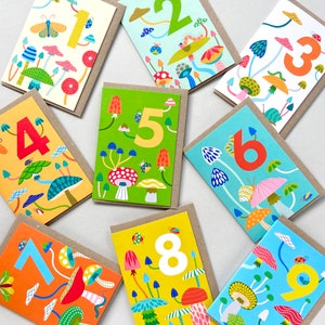 Carte 9e anniversaire Toadstools excentriques pour enfants image 4