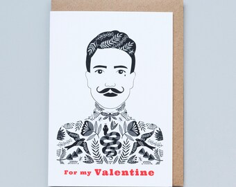 For My Valentine tattoo man card