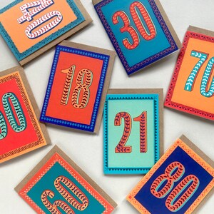 Carte Joyeux 70e anniversaire image 5