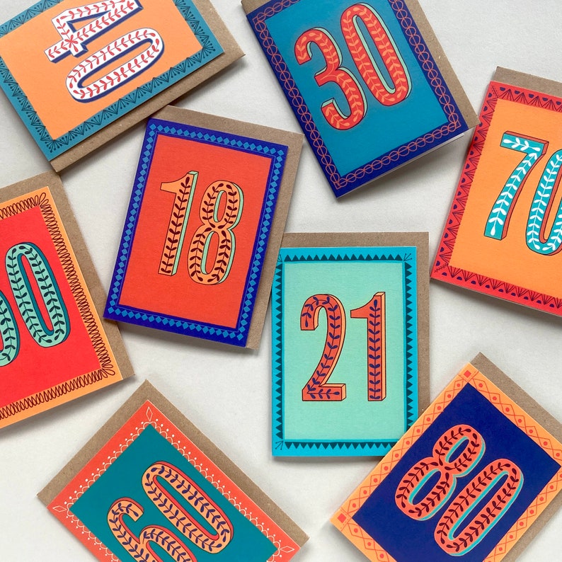 Carte Joyeux 70e anniversaire image 5