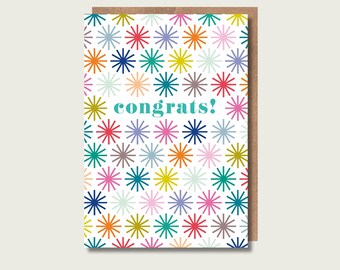 Congratulations Card, celebration, well done, congrats!