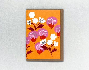 Pink blooms card