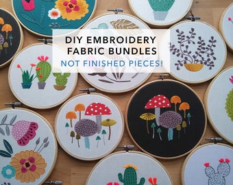 2NDS SALE - DIY embroidery fabric bundles