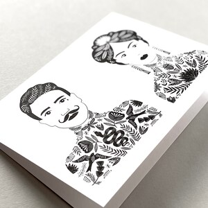 Carte de voeux pour un couple tatoué image 2