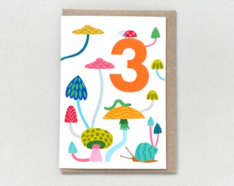 Fun Children's 3rd Birthday Milestone Card