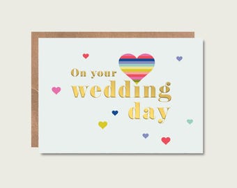 On Your Wedding Day celebration card