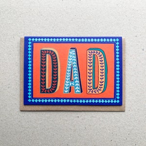 DAD Geburtstagskarte, Vatertagskarte