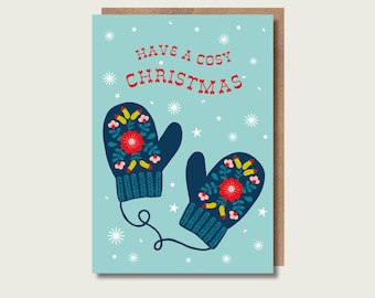 Christmas Mittens Card