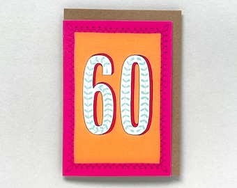 Happy 60th Birthday Card