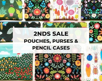 SECONDS SALE - Purses, Pouches & Pencil Cases