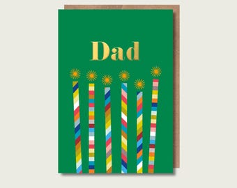Dad Candles Birthday Card