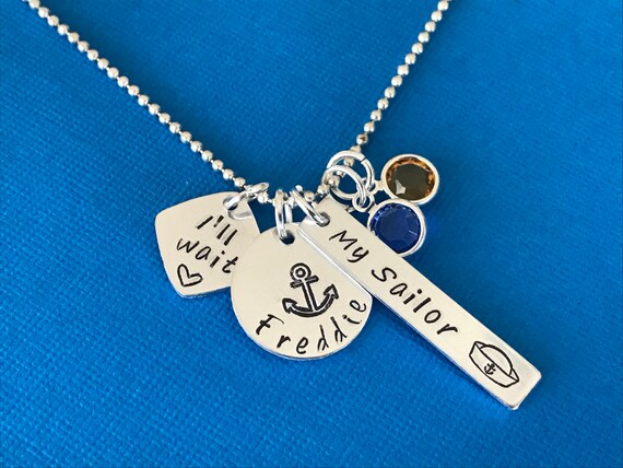 Navy Wife/girlfriend/fiance Necklace 