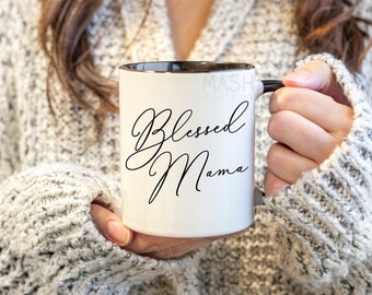 blessed mama mug