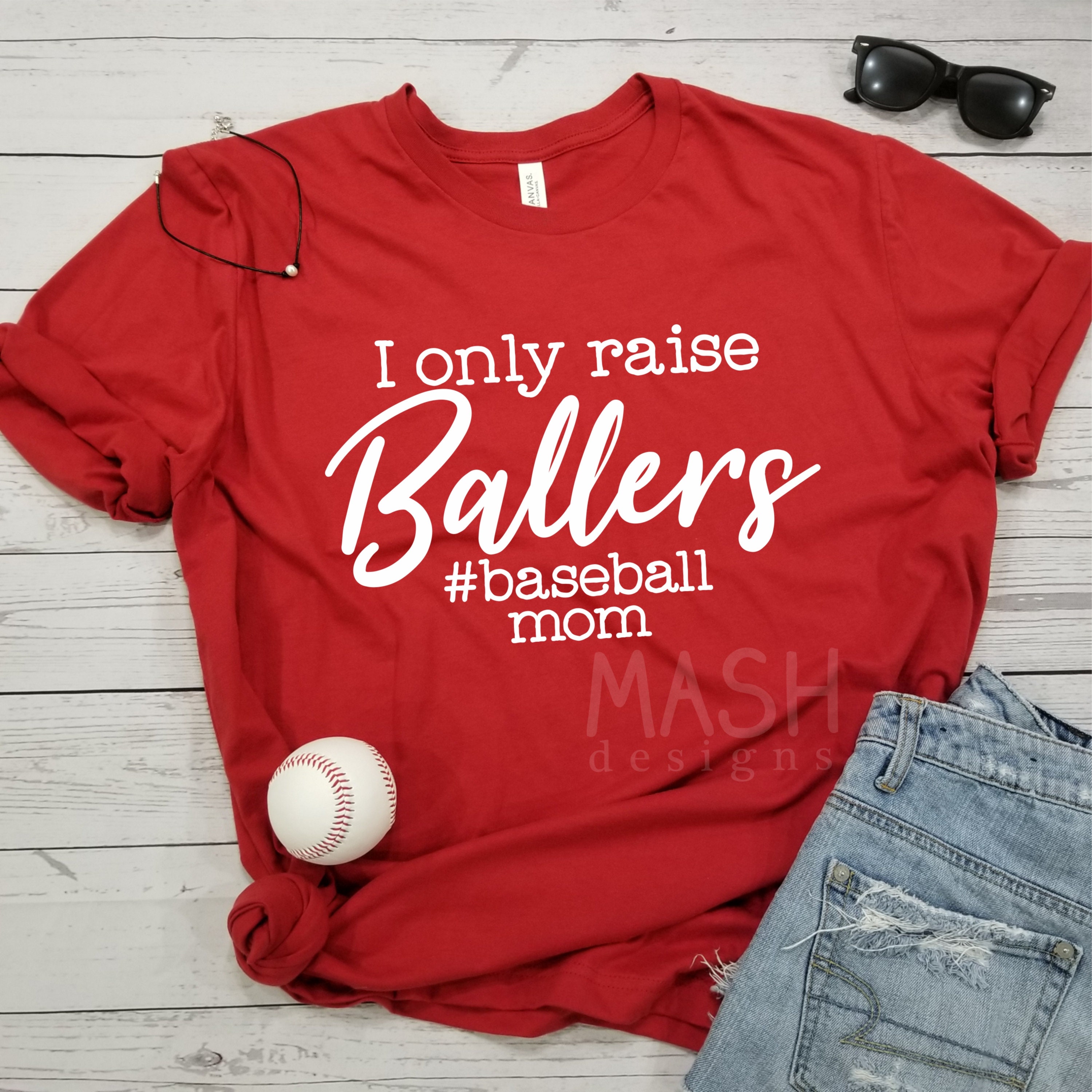 Raising Ballers Mom Shirt Cute Mothers Day Gift 2