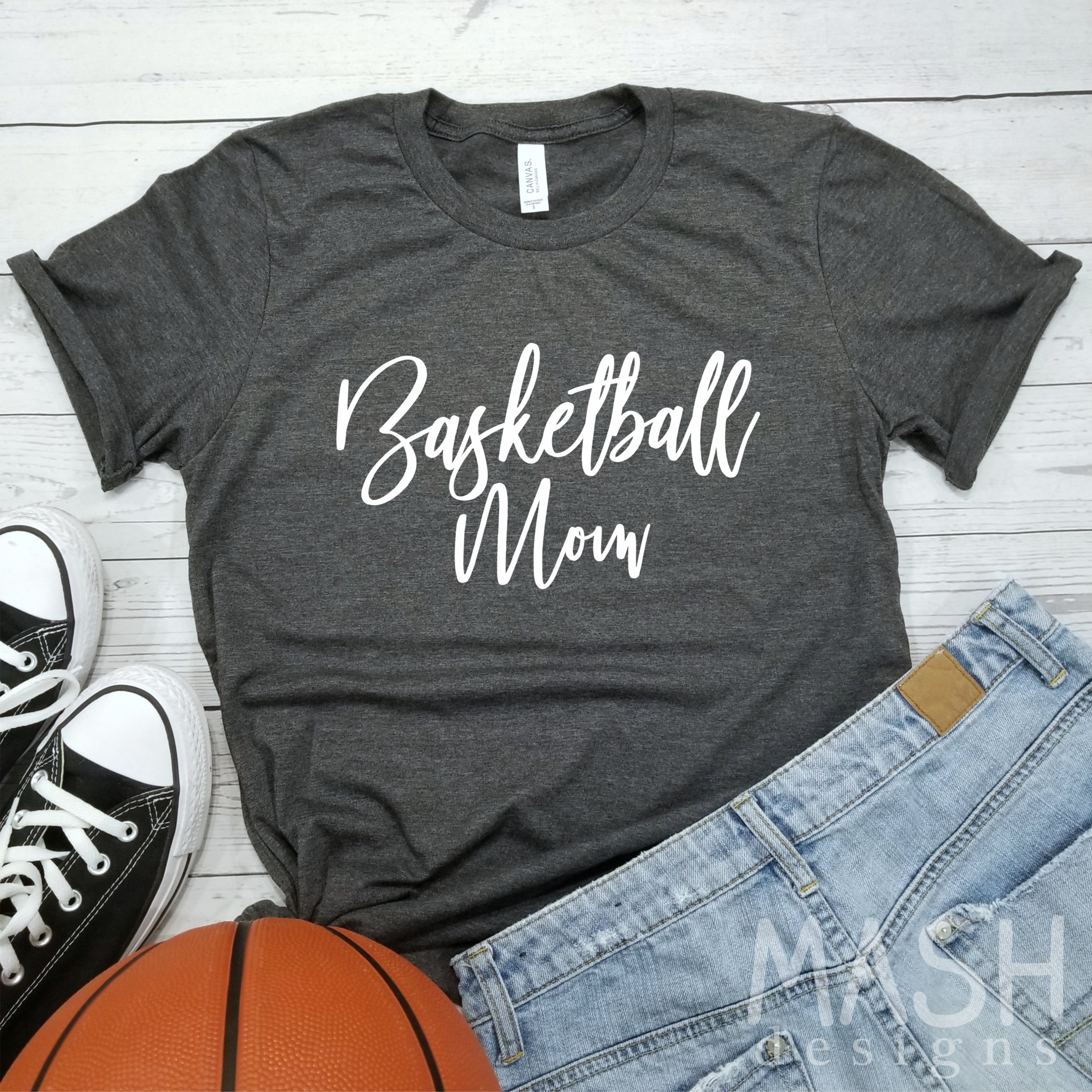 Basketball Mom Shirt Unisex Basketball Tshirt Basketball Etsy