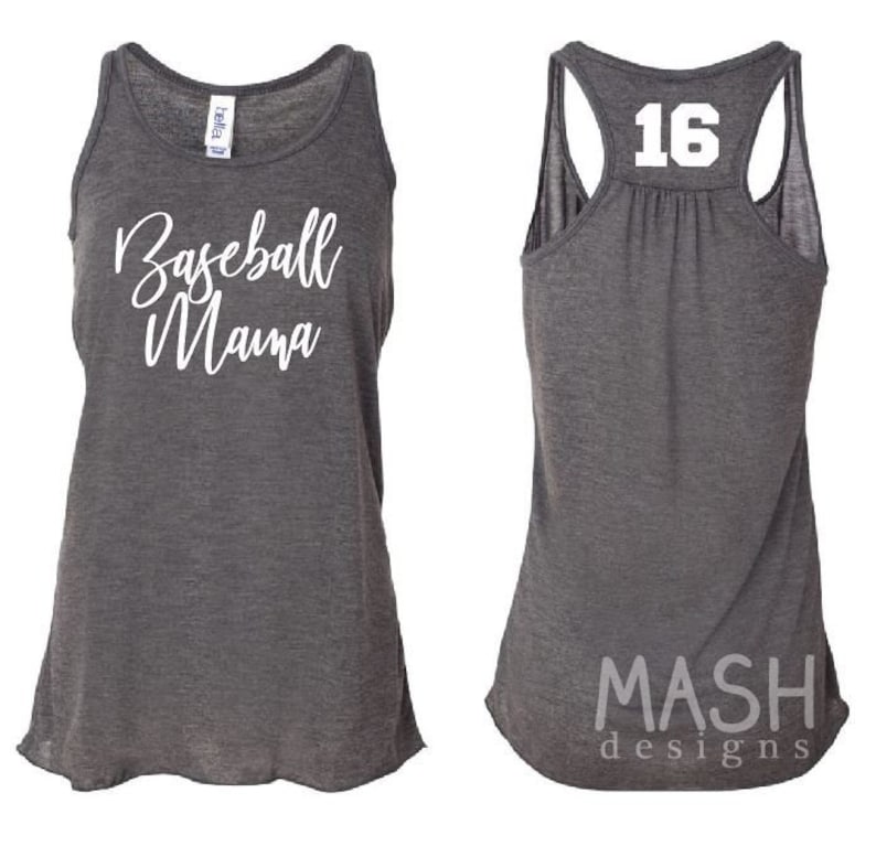 Baseball Mom Tank Top Custom Baseball Tank Baseball Mama Etsy