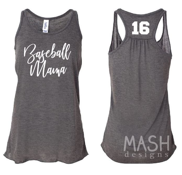 Baseball Mom tank top, custom baseball tank, baseball mama, baseball grandma, personalized baseball tank, baseball apparel, baseball aunt
