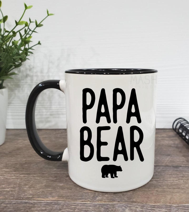 Papa Bear Coffee Mug Papa Bear Gift for Dad Fathers Day Etsy