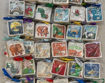 Story Book Theme Cookies - Book Theme Baby Shower -  One Dozen