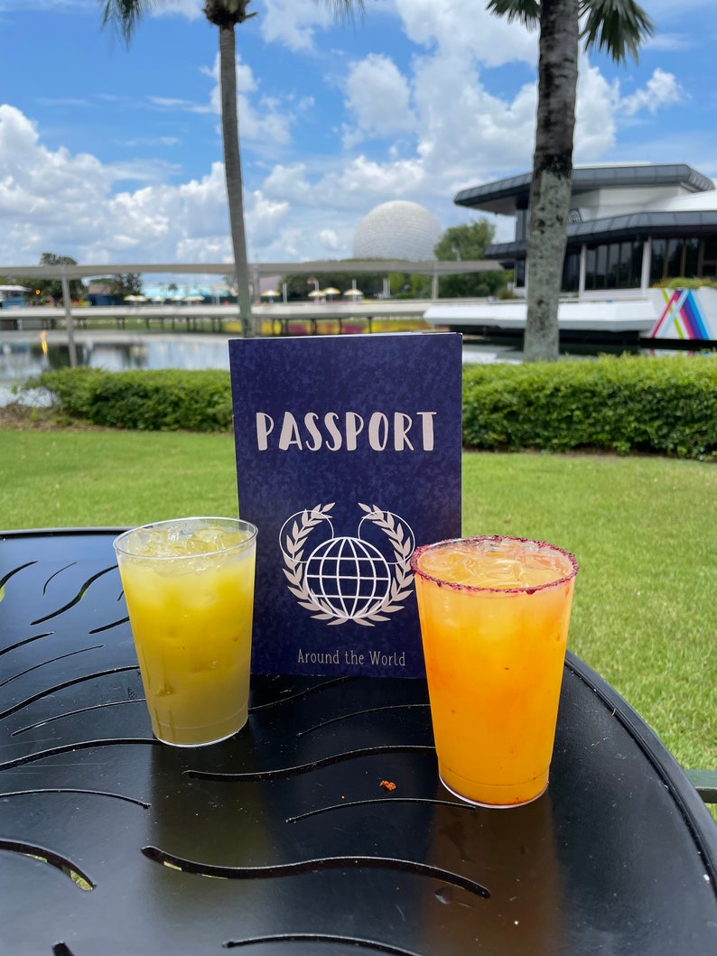 Drinking Around the World Passport to Epcot Walt Disney | Etsy