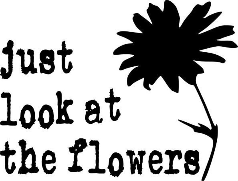 Walking Dead Just look at the flowers Etsy