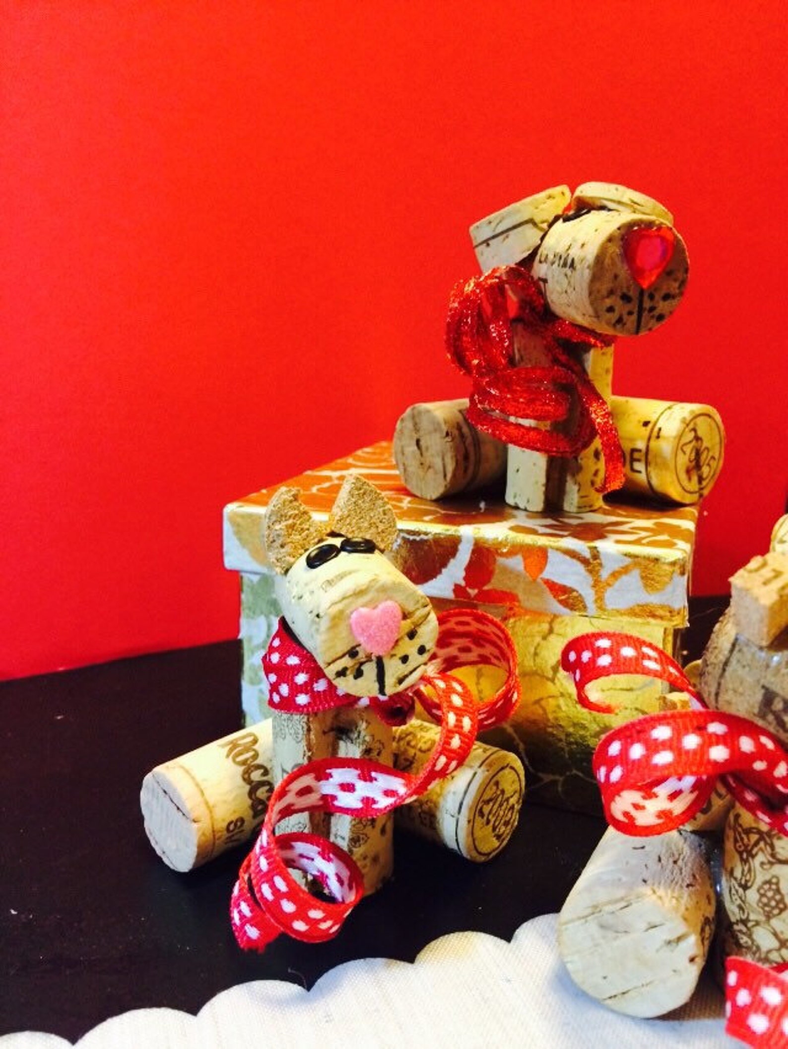 Wine Cork Puppy Dog Etsy